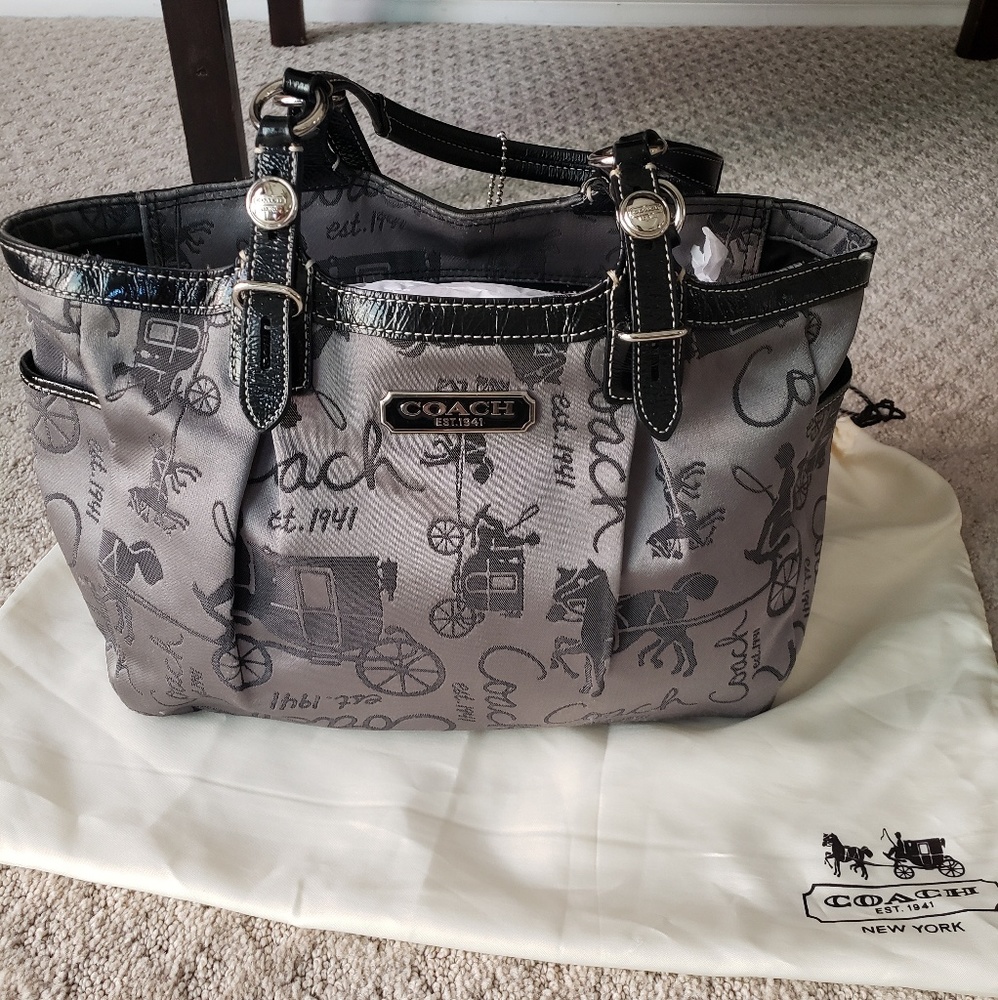 Coach Grey and Black Horse & Carriage
